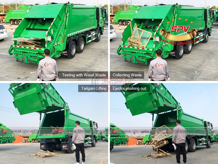 20 CBM Garbage Compactor Truck IVECO - Discharging 20 CBM Garbage Compactor Truck IVECO - Discharging